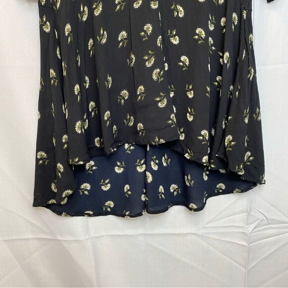 Amuse Society Talis Black Floral Print Swing Dress Size Extra Small - Picture 8 of 16